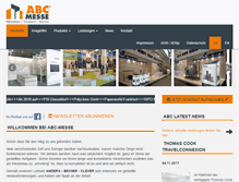 Tablet Screenshot of abc-messe.com